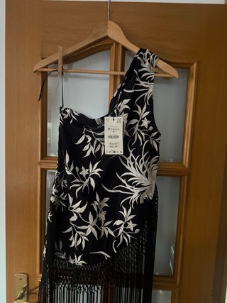 Vestido Mantón de Manila Negro