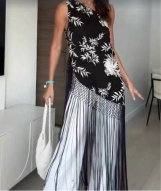 Vestido Mantón de Manila Negro