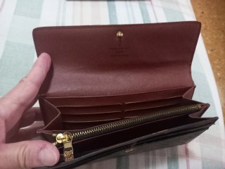 Cartera tipo louis vuitton. Marrón Monogram.