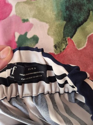 Pantalón de vestir rayas azules y blancas