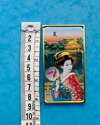 Imán de Japón Geisha y Templo