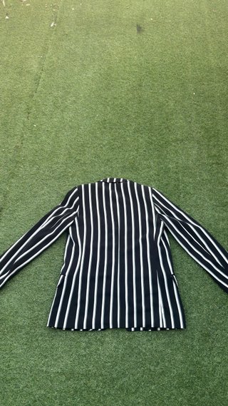 Americana H&M de rayas negra y blanca Talla 38