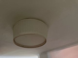 Lámpara de techo Ikea beige tela