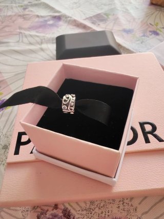 2 Charm Pandora Plata 925 Ale y Rosa