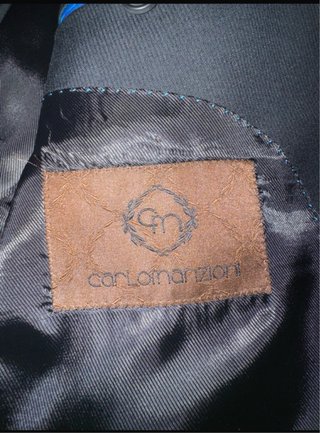 Traje carlo manzioni Negro 2 Piezas Talla L