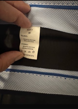 Traje carlo manzioni Negro 2 Piezas Talla L