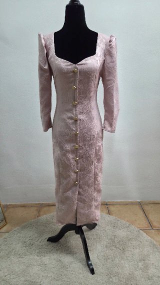 Vestido rosa elegante talla M