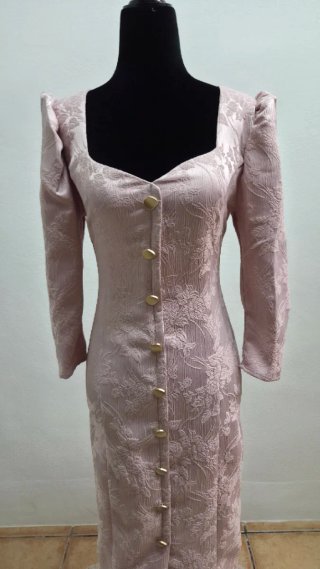Vestido rosa elegante talla M