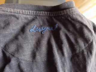 Camiseta Hombre Manga Corta Azul y Roja