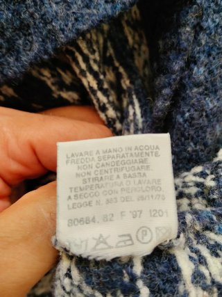Maglione Vintage Fantasia Nordica Taglia M