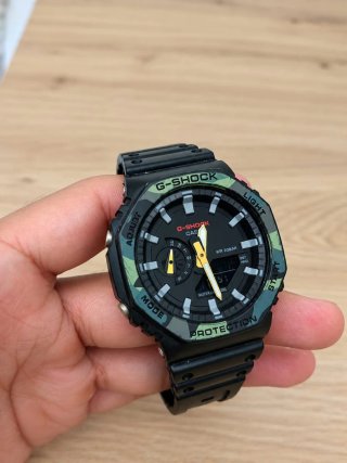G-SHOCK Reloj Deportivo Camuflaje Negro