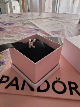 Pandora Charm Letra K 925 Plata
