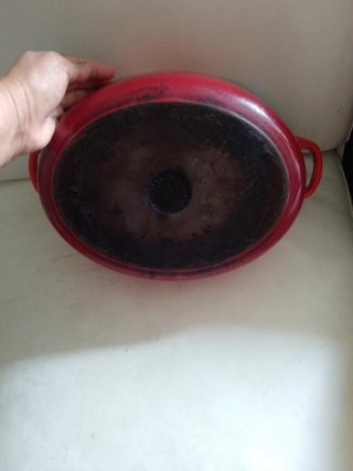 Olla Le Creuset Roja Antigua