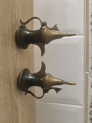Set di 2 teiere o caffettiere arabe in ottone