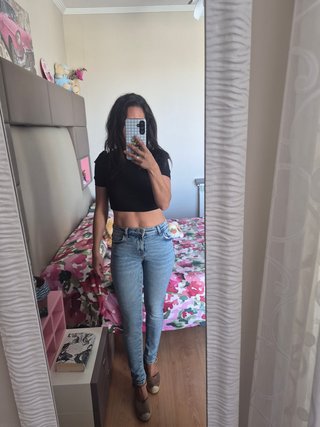 Pantalón vaquero Zara skinny azul