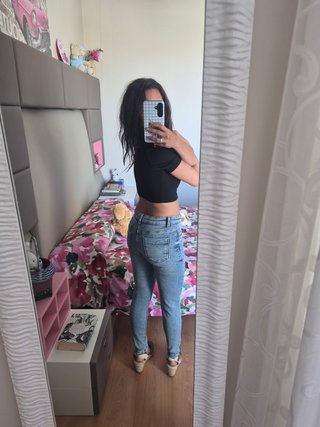Pantalón vaquero Zara skinny azul