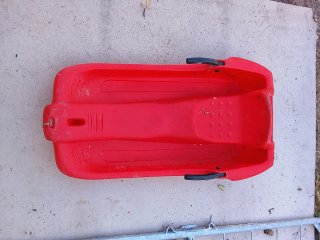 Trineo para niños rojo