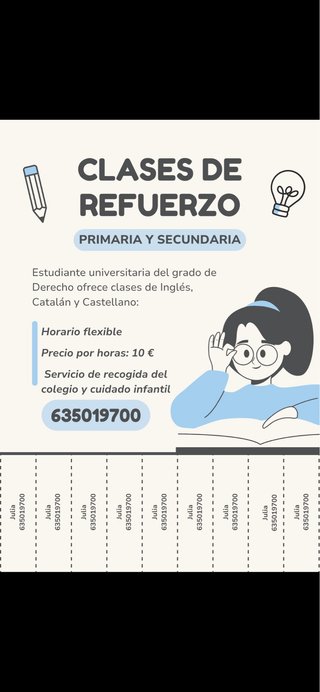 Clases de apoyo escolar