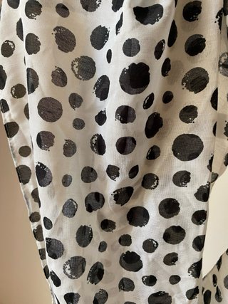 Sciarpa donna pois bianco e nero