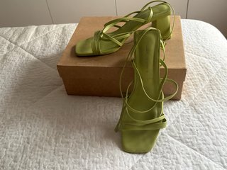 Sandalias Pull&Bear verdes talla 39