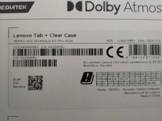 Lenovo Tab con Funda Transparente