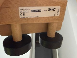 Camión grúa de madera con bloques