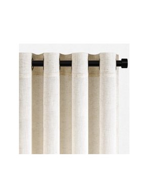 1 Cortina de Lino Natural 300 x 260 cm con Ojales