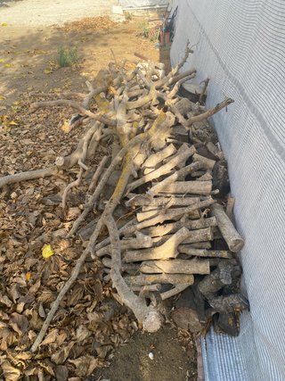 Leña para chimenea o barbacoa