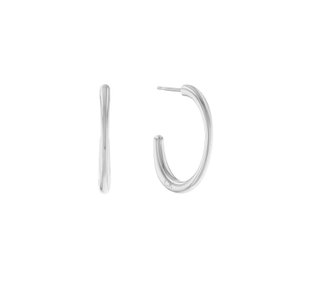 Calvin Klein Pendientes Aro Mujer Plata Nuevos