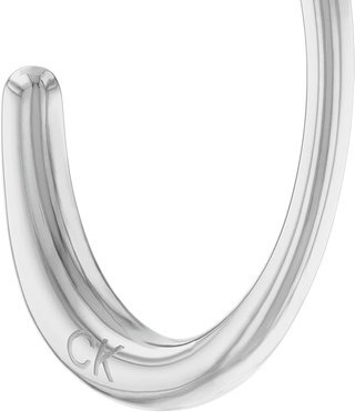 Calvin Klein Pendientes Aro Mujer Plata Nuevos