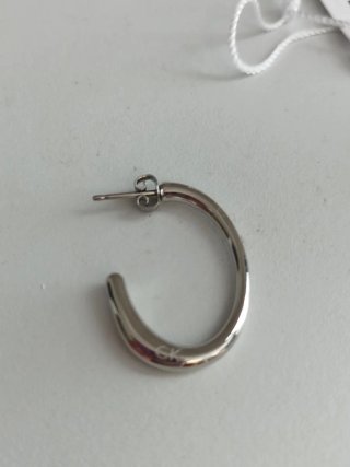 Calvin Klein Pendientes Aro Mujer Plata Nuevos