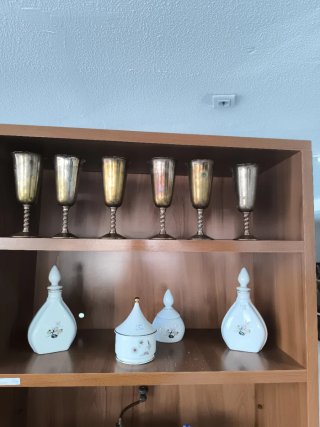 Copas Metálicas Doradas y Plateadas