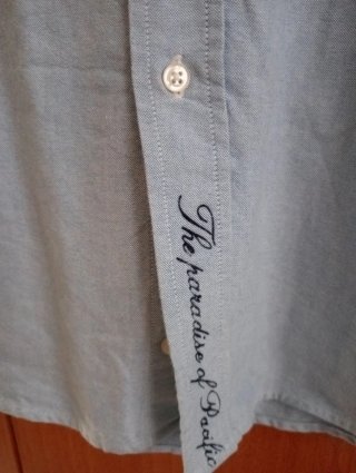 Camisa Massimo Dutti azul manga larga