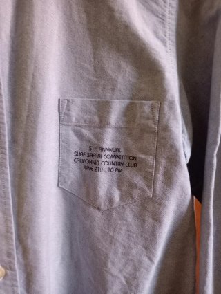 Camisa Massimo Dutti azul manga larga