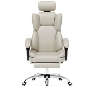 Escritorio blanco y silla de oficina