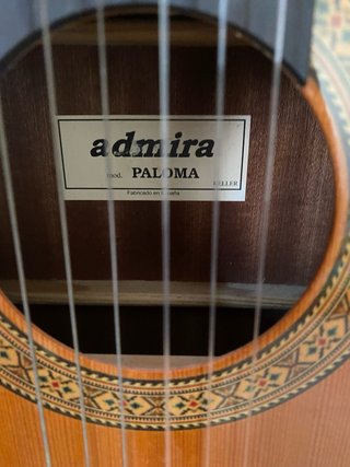 Guitarra Española Admira Paloma+funda+colgador