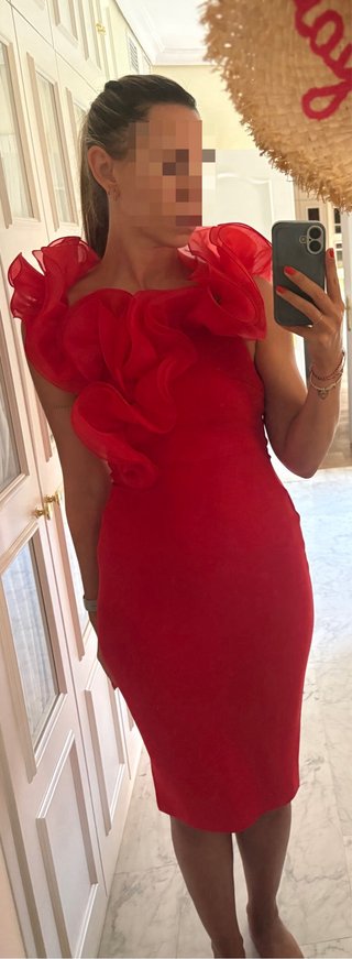 Vestido rojo midi
