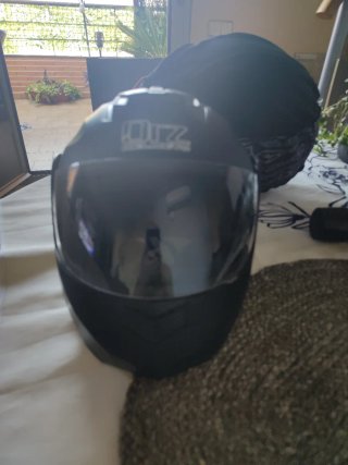 Casco de moto integral negro ORZ helmets talla L