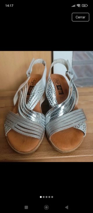 Sandalias plateadas