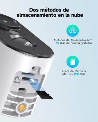 Cámara SEHMUA ZZ01 2K WiFi Solar Exterior