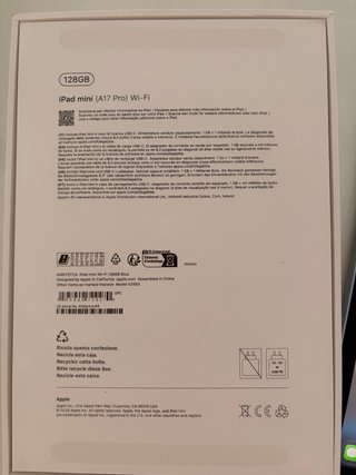 iPad Mini (A17 Pro)' WiFi + Apple Pencil Pro