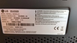 Televisión LG 22 Negra