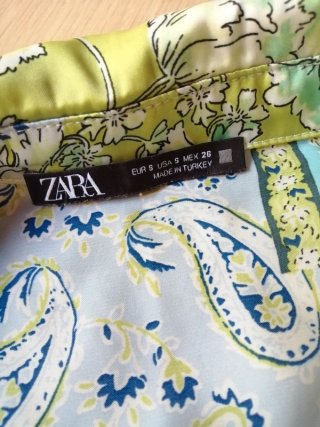 Camisa satinada Zara