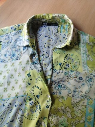 Camisa satinada Zara