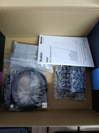 Yealink WH67 Auricular Inalámbrico DECT con Base