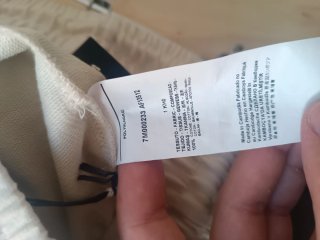 Pantaloni tuta Emporio Armani L panna