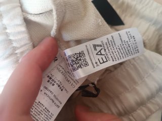 Pantaloni tuta Emporio Armani L panna