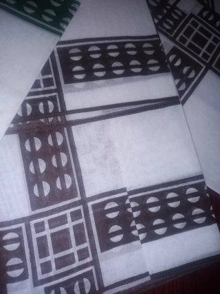 9 pañuelos de batista blancos y azules