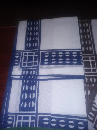9 pañuelos de batista blancos y azules