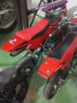 Minimoto Honda Roja y Negra